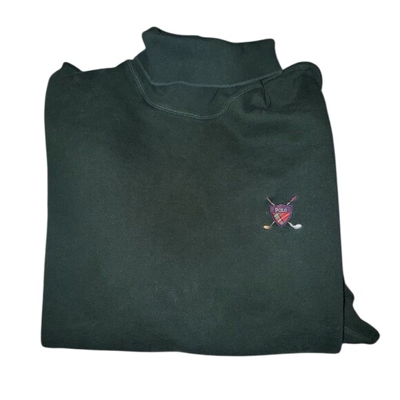 Vintage 90’s Polo Golf Ralph Lauren Turtleneck Sweater Mens XL Crest Logo Golfer - Picture 3 of 6
